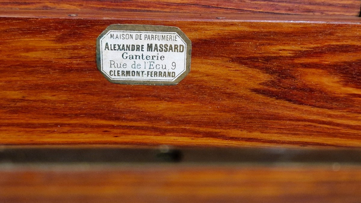 Curved Glove Box In Marquetry, Napoleon III Period -photo-6