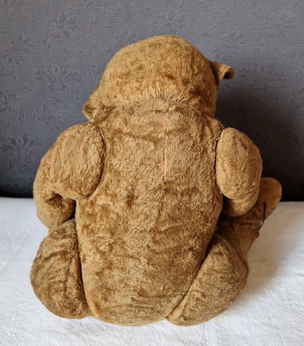 Ancien ours en peluche début XXe-photo-1