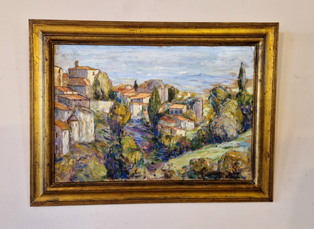 Vue du village de Saint Amand Tallende (puy de Dome)-photo-1