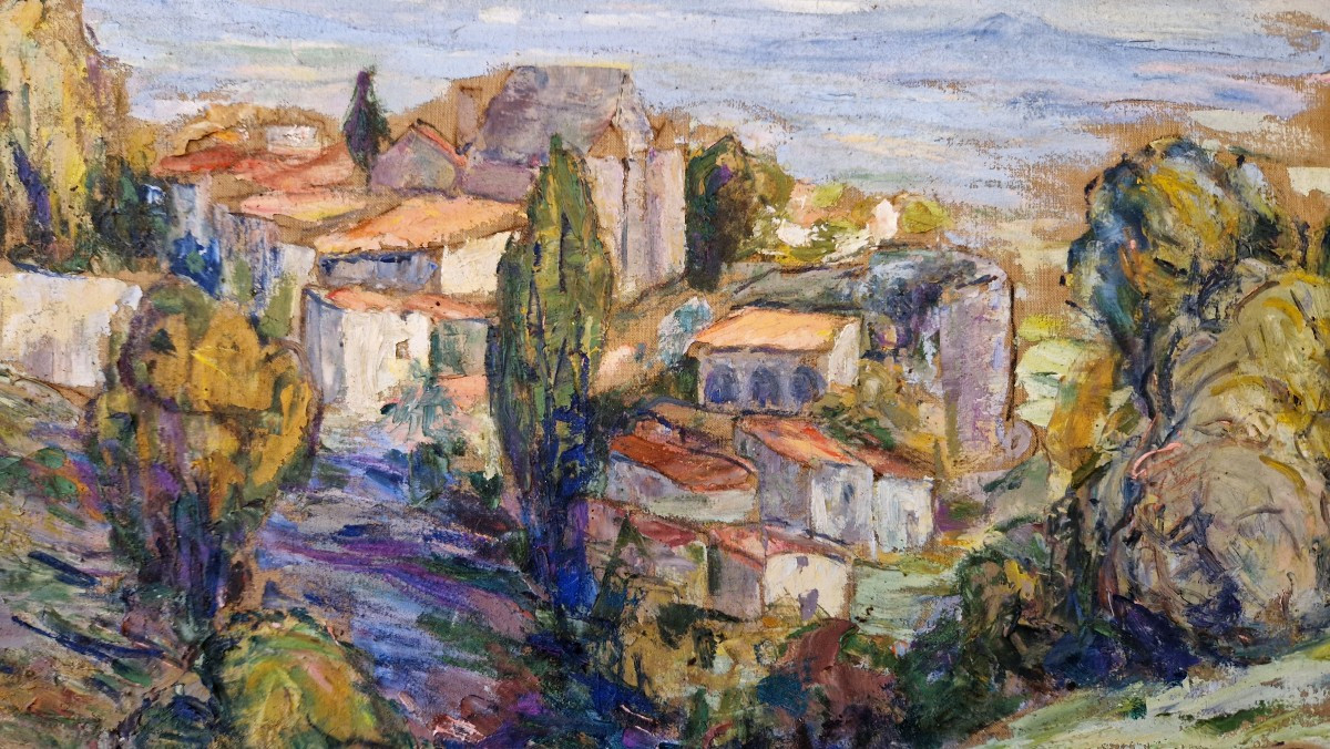 Vue du village de Saint Amand Tallende (puy de Dome)-photo-2