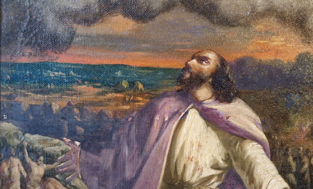 Scène de saint Joachim XIXe-photo-3