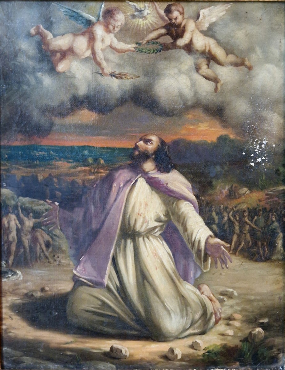 Scène de saint Joachim XIXe-photo-3