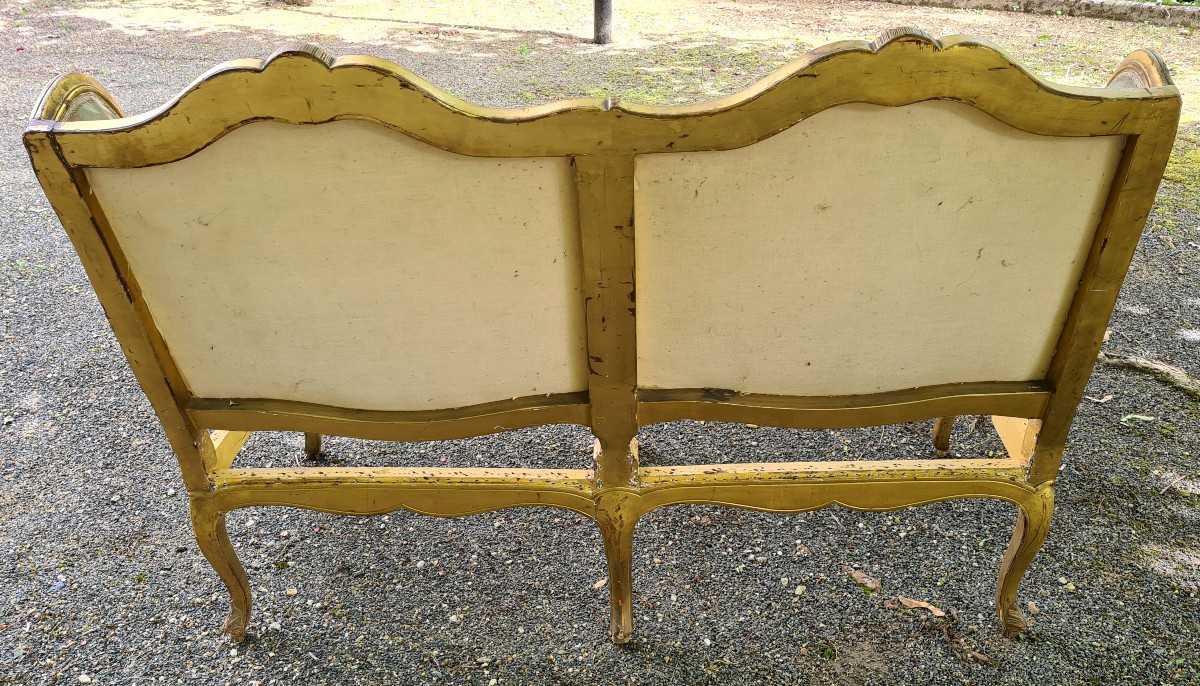 Louis XV Style Sofa, Early 19th Century-photo-3