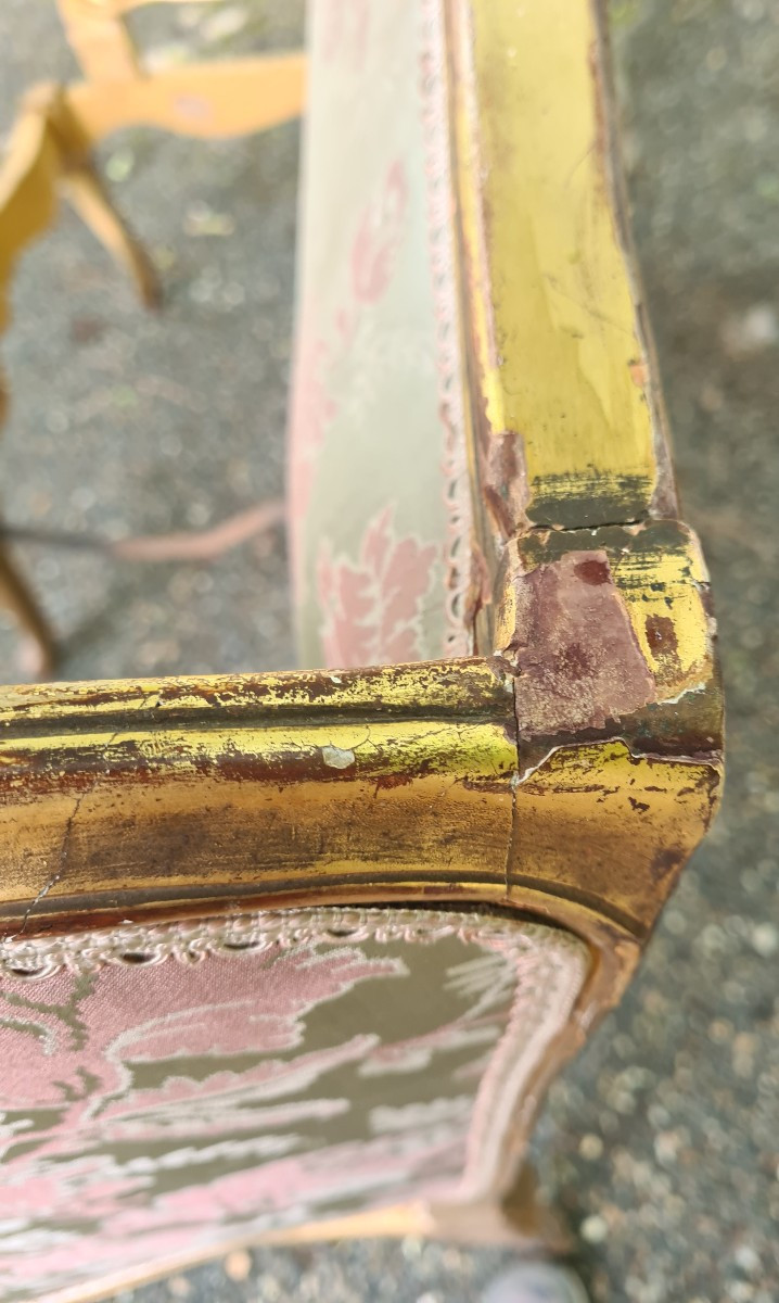 Louis XV Style Sofa, Early 19th Century-photo-8