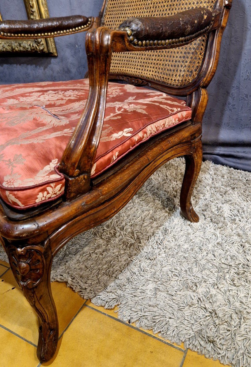 Louis XV Queen's Armchair Stamped Avisse-photo-1