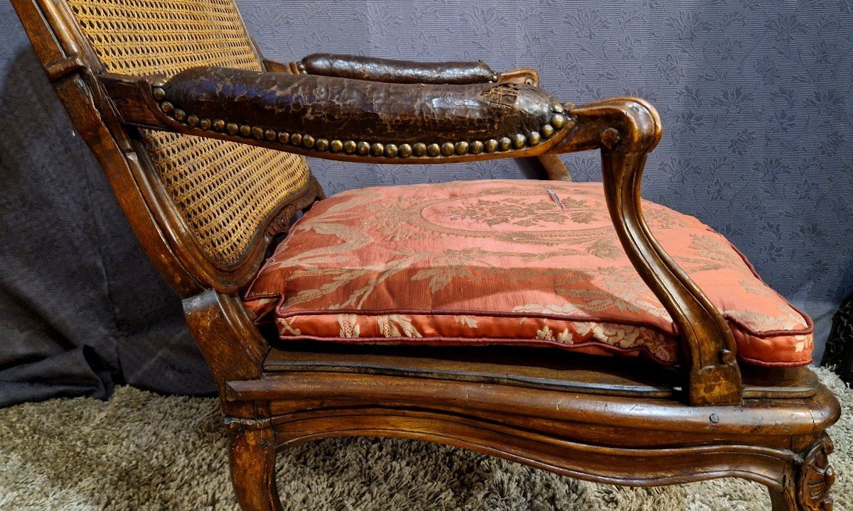 Louis XV Queen's Armchair Stamped Avisse-photo-3