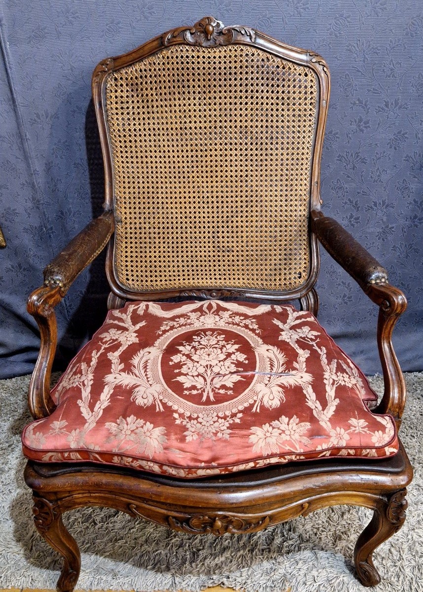 Louis XV Queen's Armchair Stamped Avisse