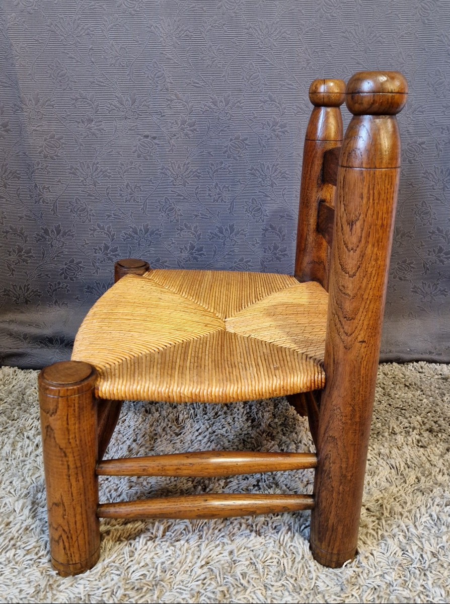 Chaises d'Enfant Brutaliste Charles Dudouyt -photo-4