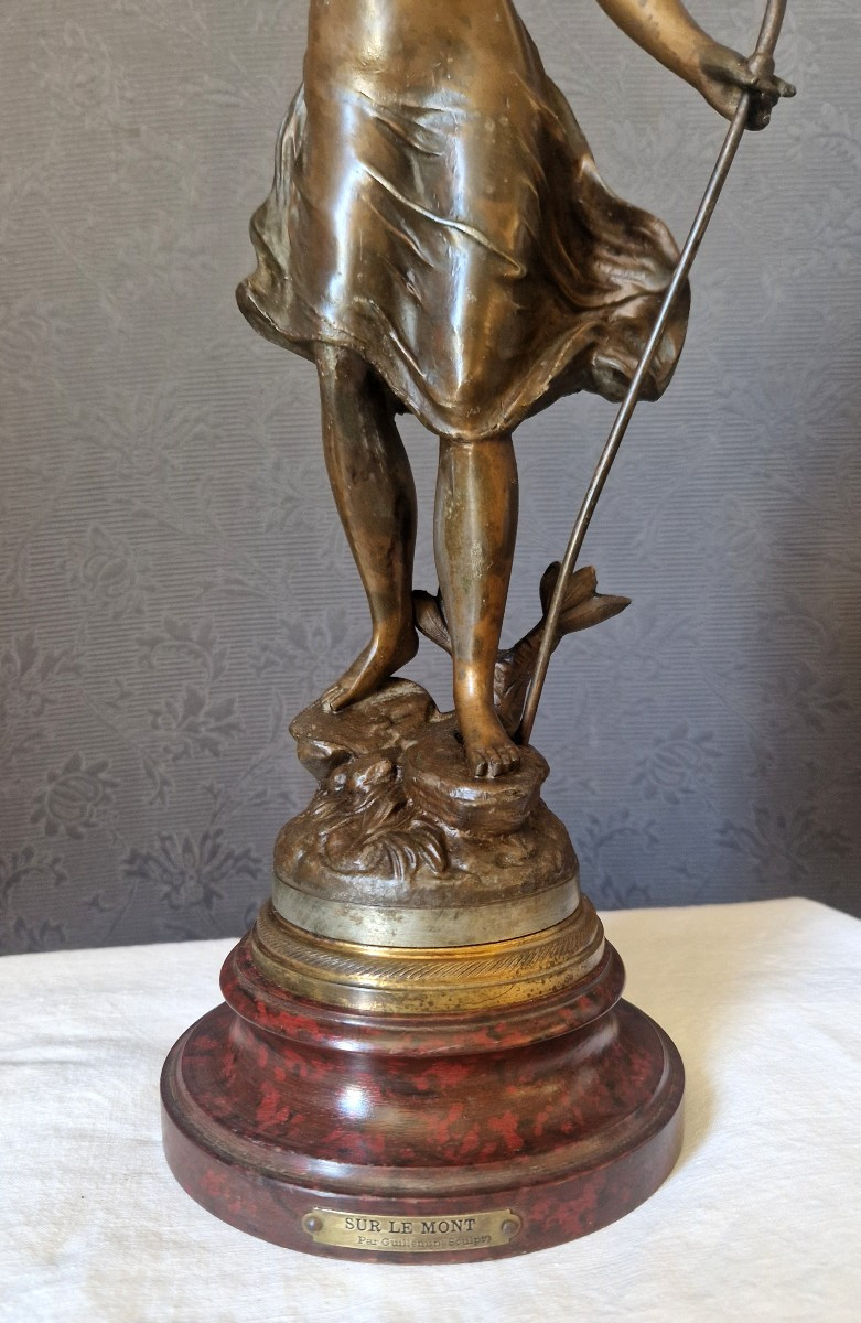 Regule "on The Mountain" By émile Guillemin (1841-1907)-photo-4