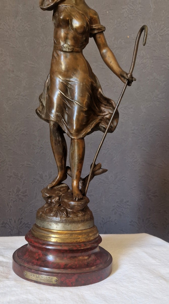 Regule "on The Mountain" By émile Guillemin (1841-1907)-photo-8