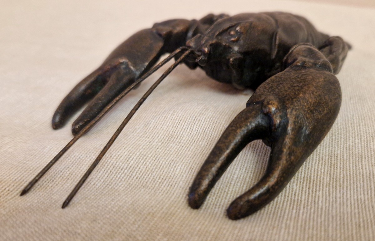 Bronze Crayfish, Asia, 20th Century-photo-3