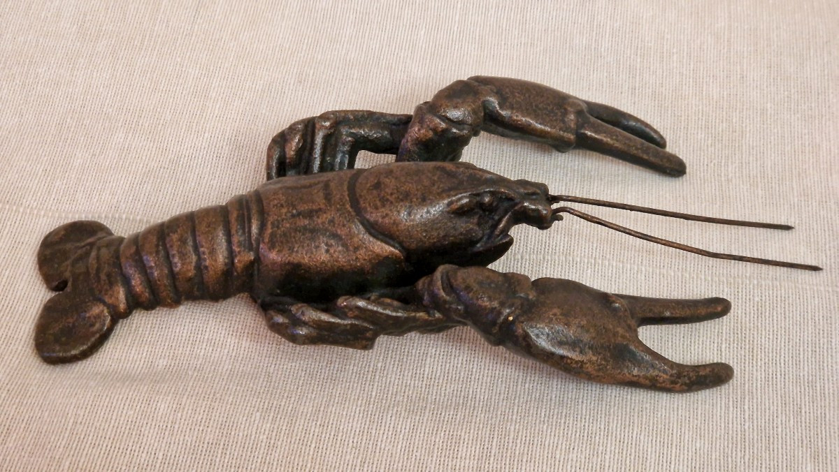 Bronze Crayfish, Asia, 20th Century