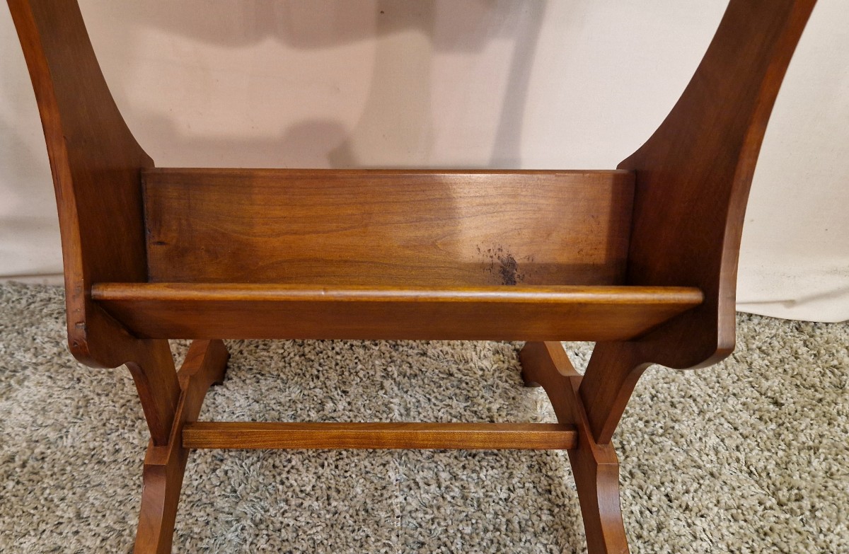 Table d'appoint en merisier XXe-photo-3