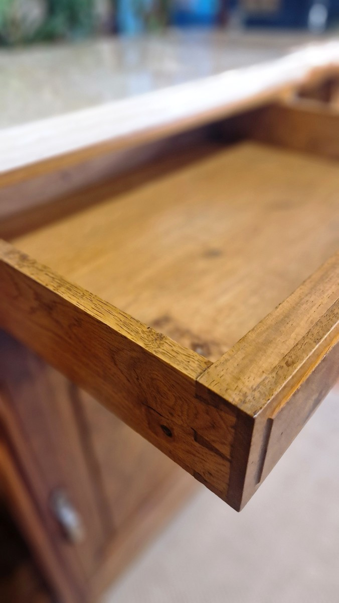 Buffet époque fin Art Nouveau École de Nancy en noyer Gauthier Poinsignon ( non signé)-photo-5