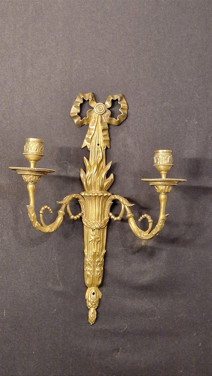 Applique en bronze doré de style Louis XVI.-photo-6
