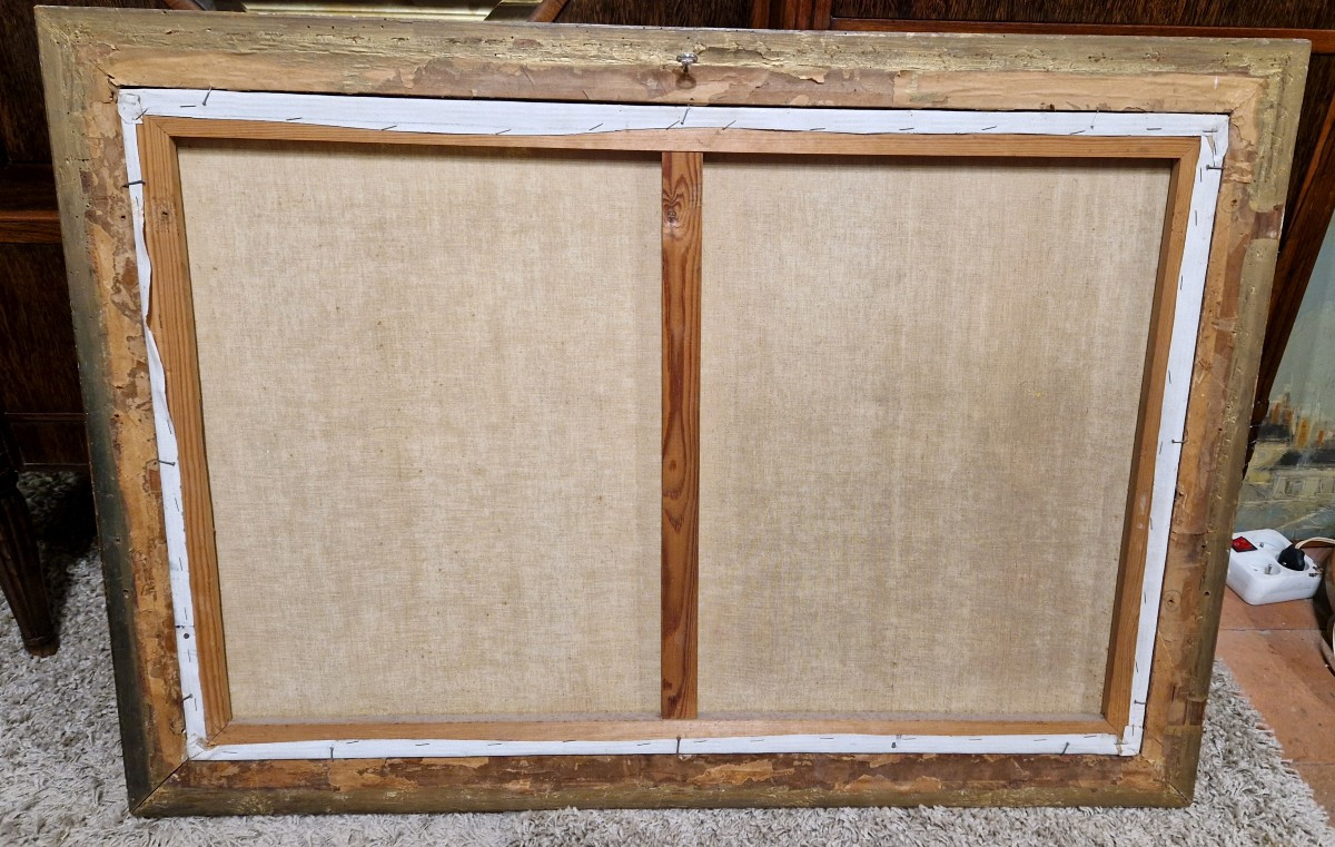 Charles Houben (1871-1931) Péniches enneigées-photo-5