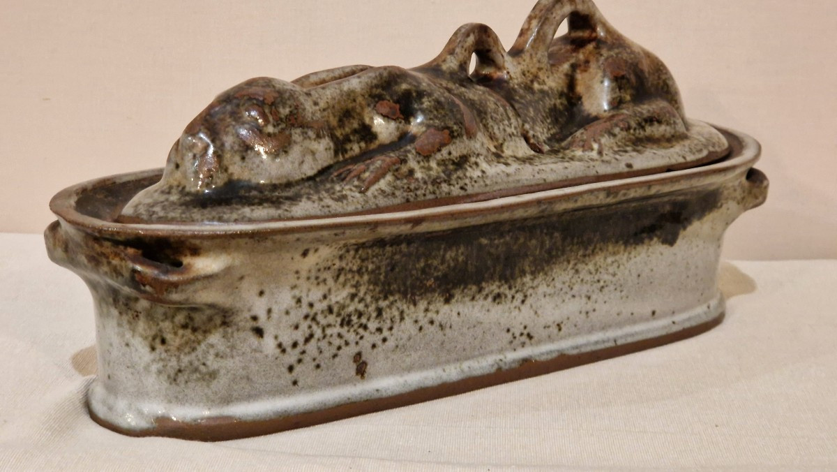 Terrine lièvre En céramique émaillé Du Loir-photo-2
