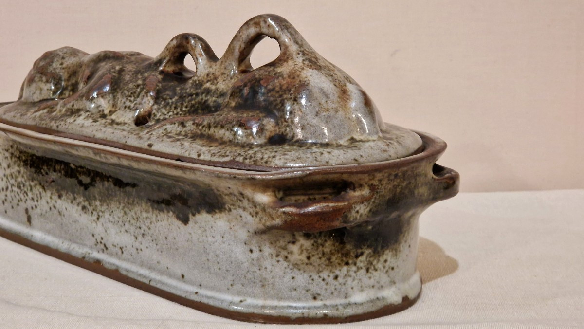 Terrine lièvre En céramique émaillé Du Loir-photo-4