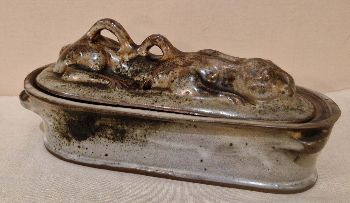 Terrine lièvre En céramique émaillé Du Loir-photo-6