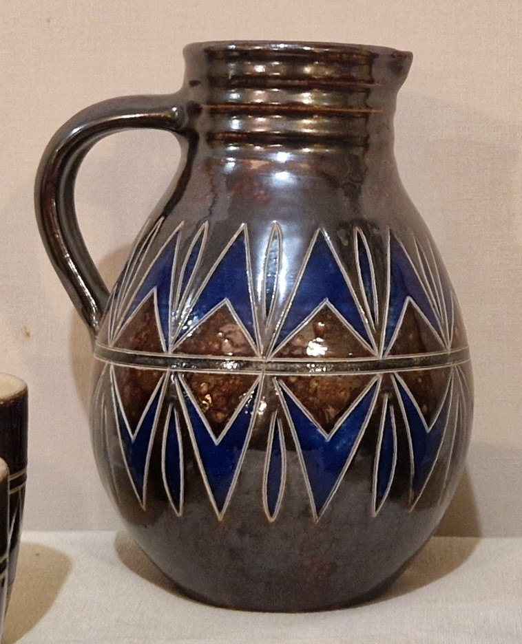 Service à cidre/bière en céramique -art déco -Zoller .-photo-3