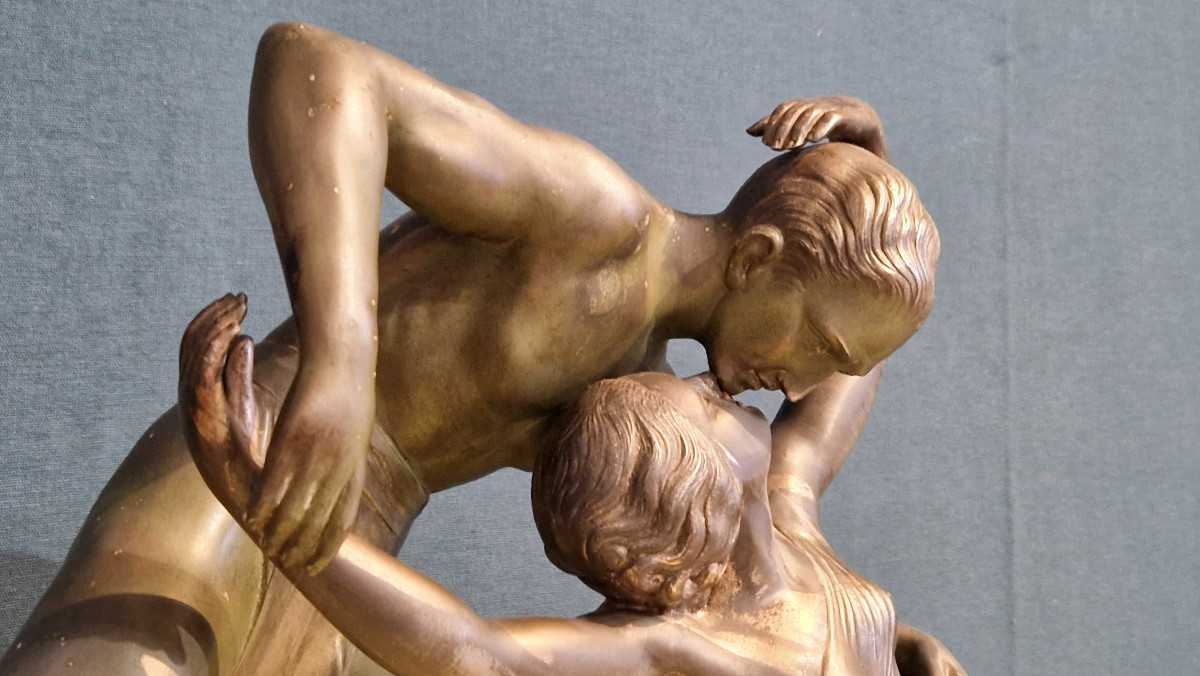 Le Baiser de l'amour - Régule -Art Déco-photo-3