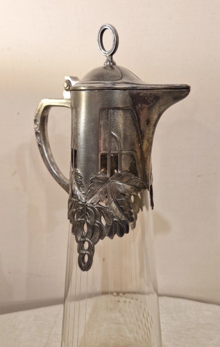 Aiguière en cristal - Art nouveau-photo-1