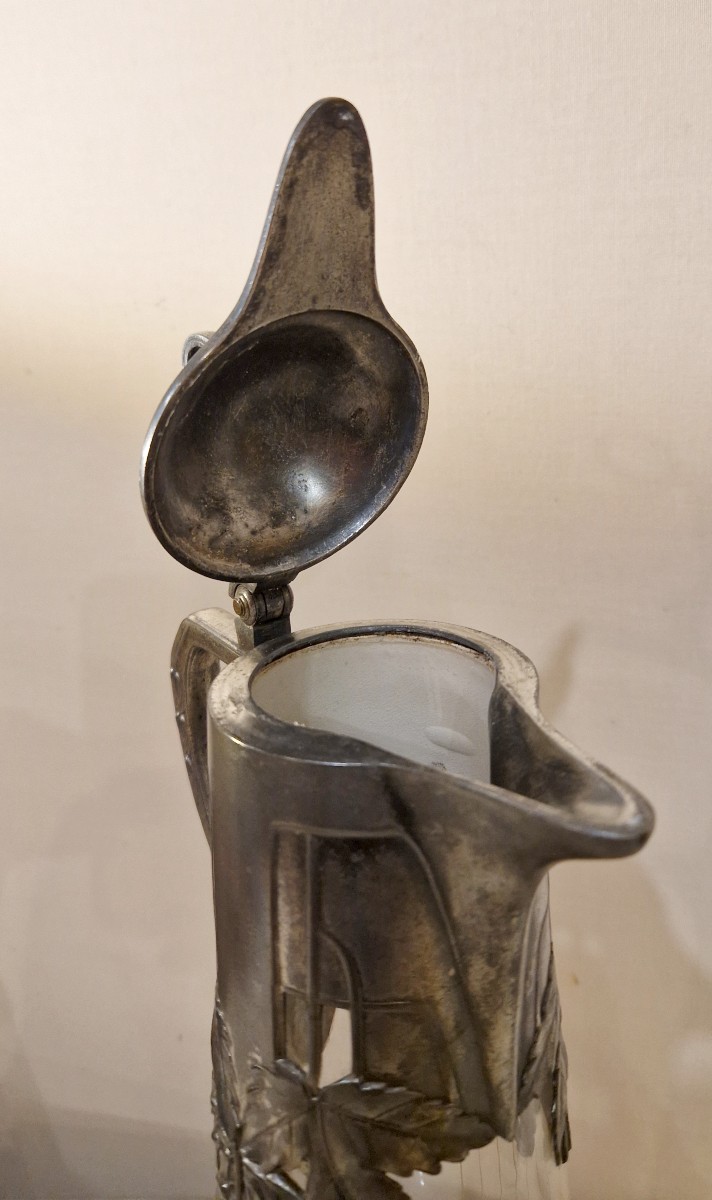 Aiguière en cristal - Art nouveau-photo-4