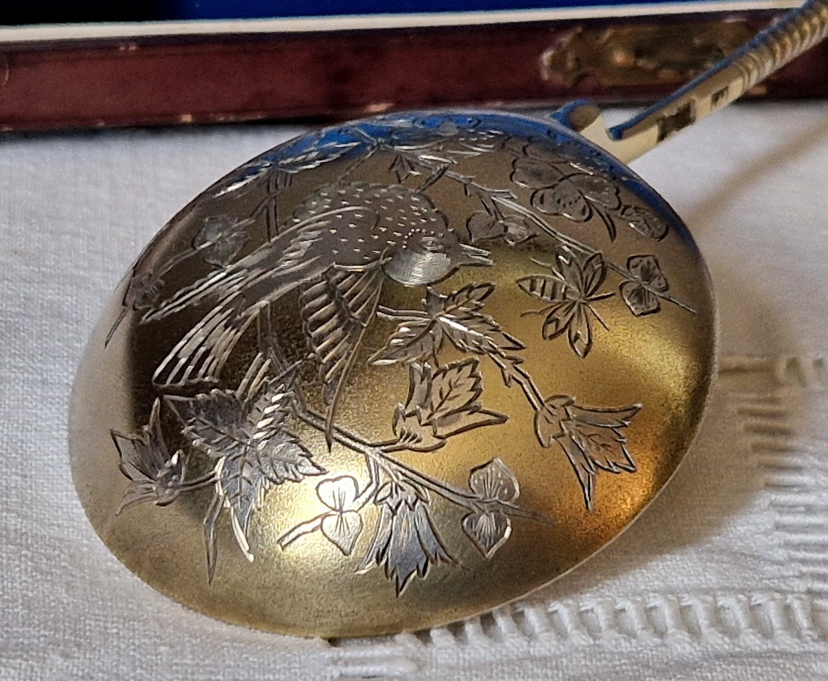 Petite louche - vermeil - Art nouveau-photo-3