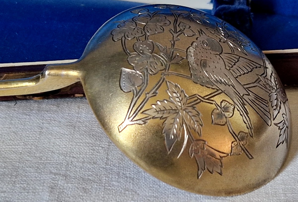 Petite louche - vermeil - Art nouveau-photo-1