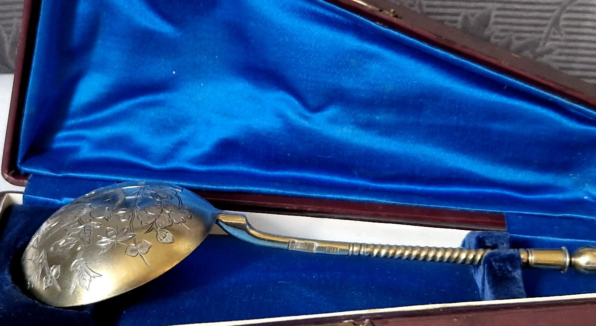 Petite louche - vermeil - Art nouveau-photo-3