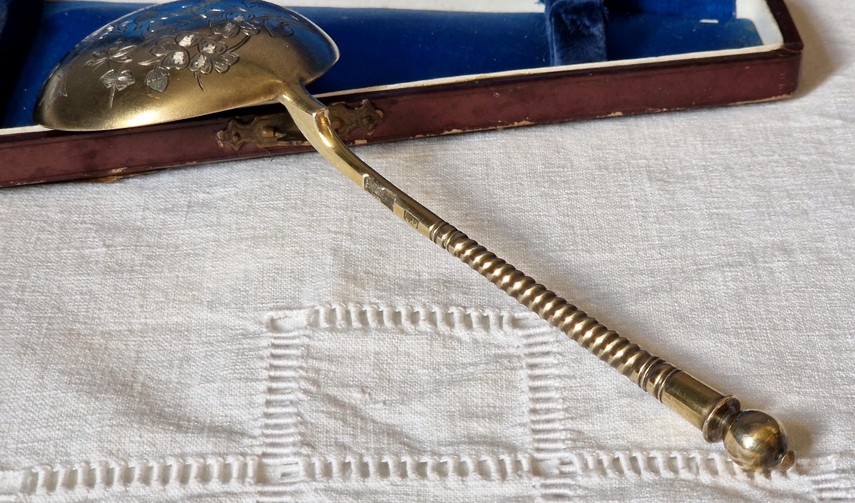 Petite louche - vermeil - Art nouveau-photo-4