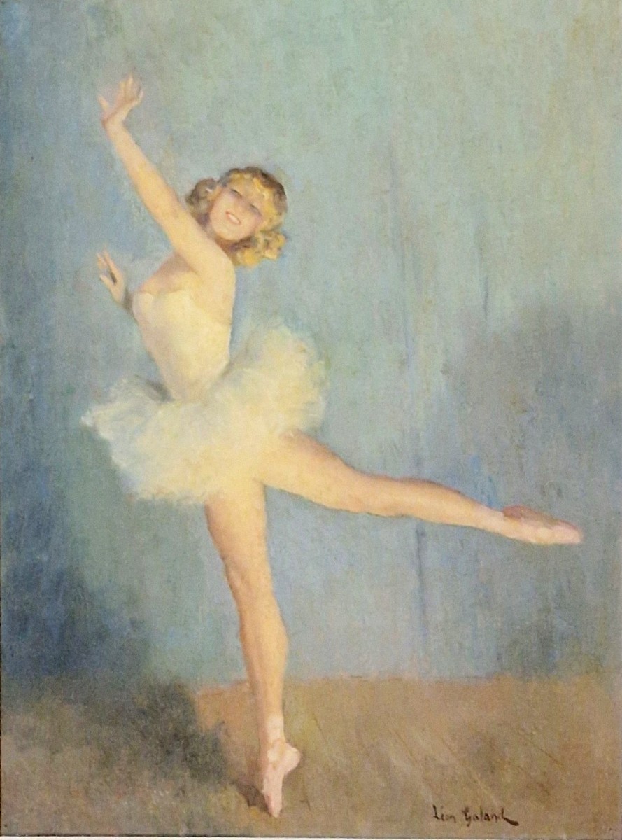 Léon GALAND (1872-1960) – "Danseuse Ballerine " – Époque Art Déco-photo-3