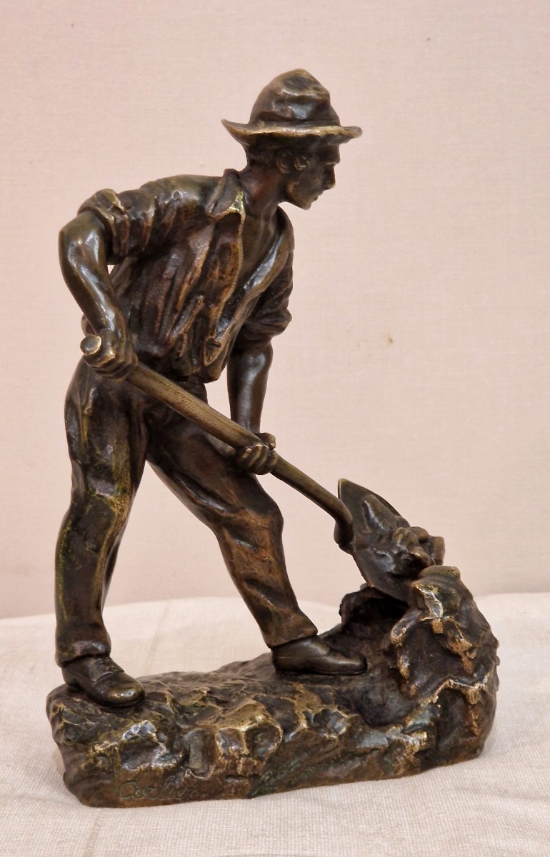 Mineur - Bronze - Emile Carlier (1849-1927)-photo-2
