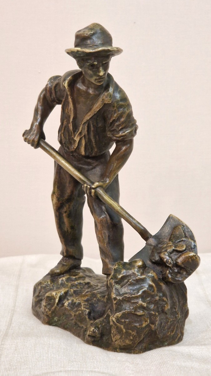 Mineur - Bronze - Emile Carlier (1849-1927)-photo-3