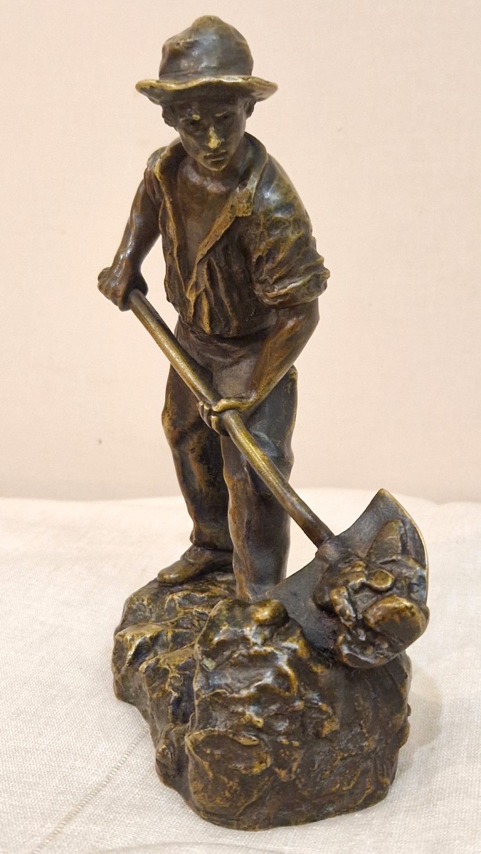 Mineur - Bronze - Emile Carlier (1849-1927)-photo-7
