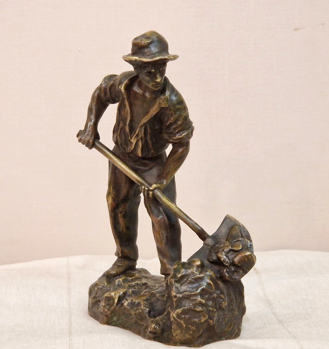 Mineur - Bronze - Emile Carlier (1849-1927)