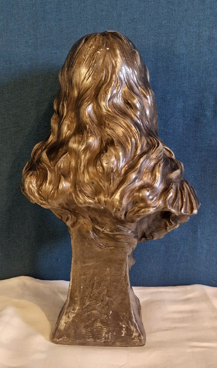 Bust - Mignon - Art Nouveau - Paul Eugène Mengin (1853-1937)-photo-3