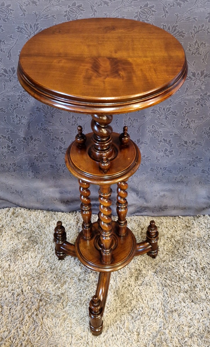 Table d'Appoint/Sellette en acajou début XXe-photo-2