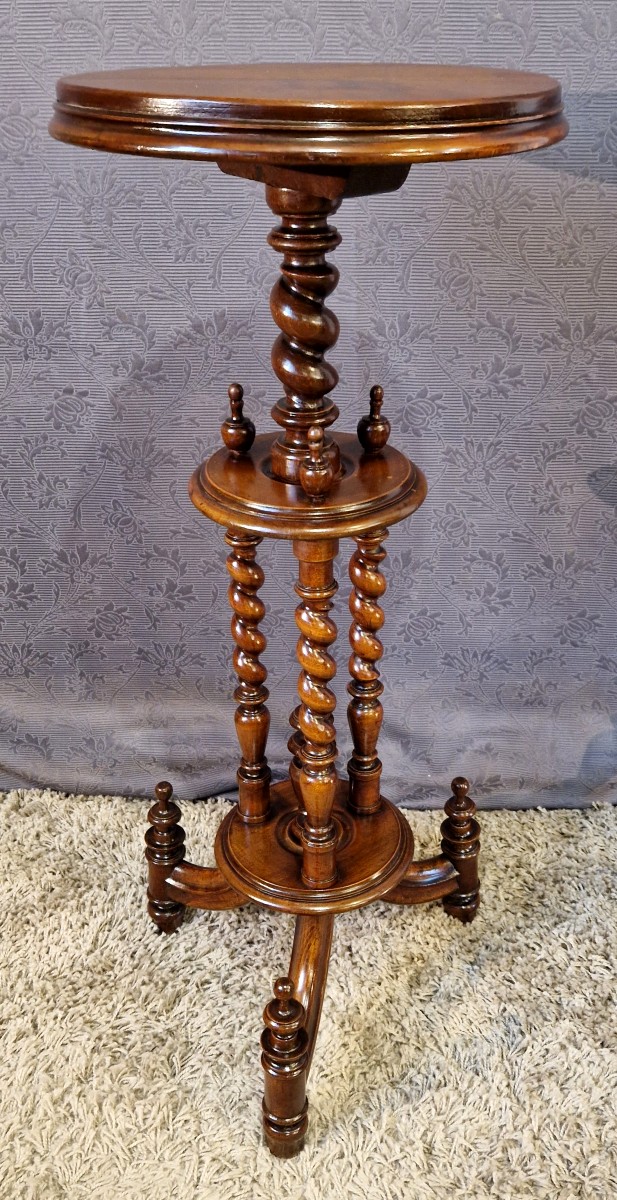 Table d'Appoint/Sellette en acajou début XXe-photo-3