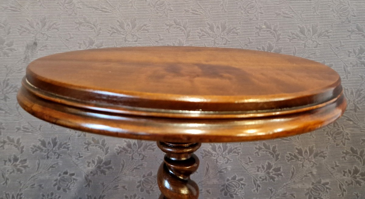 Table d'Appoint/Sellette en acajou début XXe-photo-4