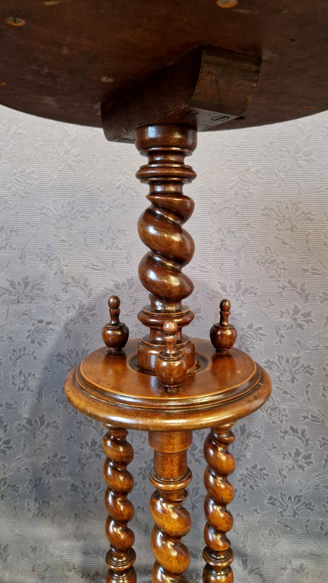 Table d'Appoint/Sellette en acajou début XXe-photo-1