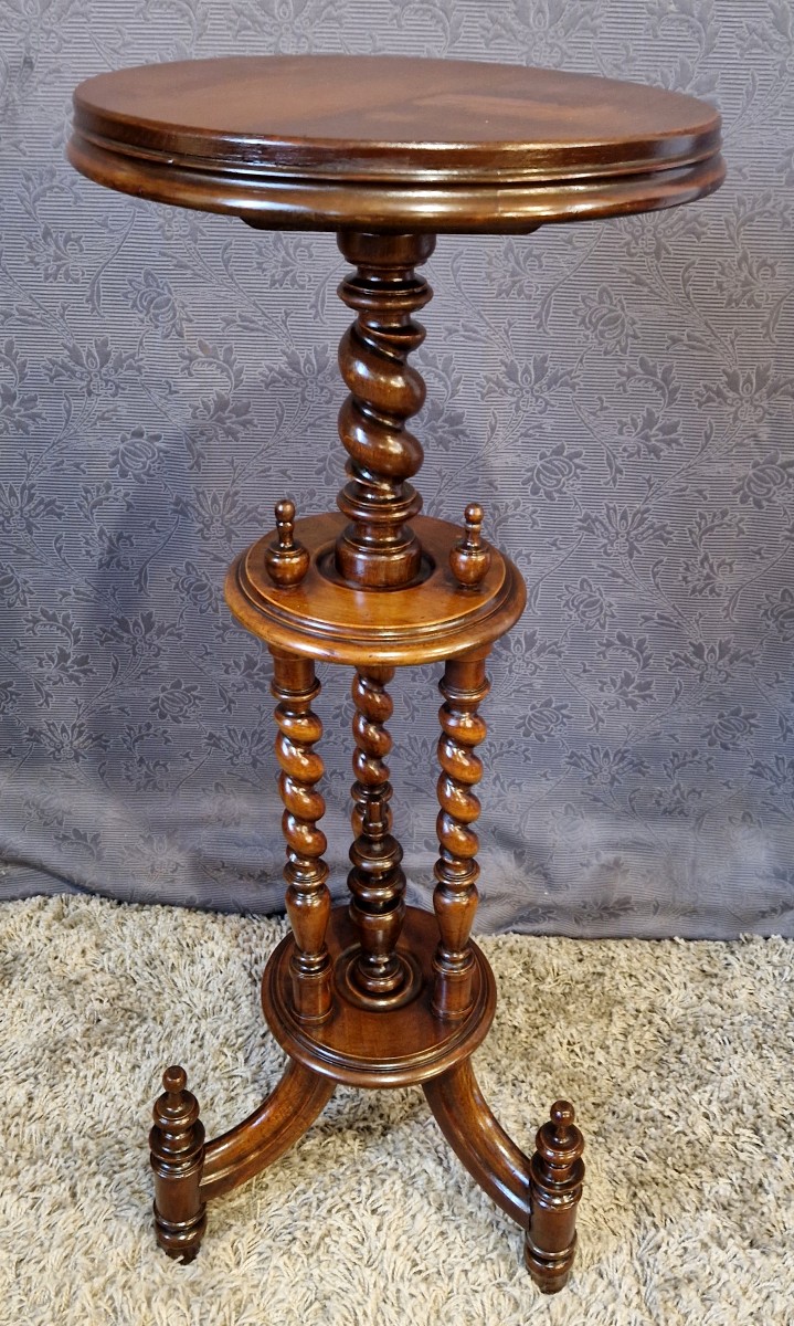 Table d'Appoint/Sellette en acajou début XXe-photo-4