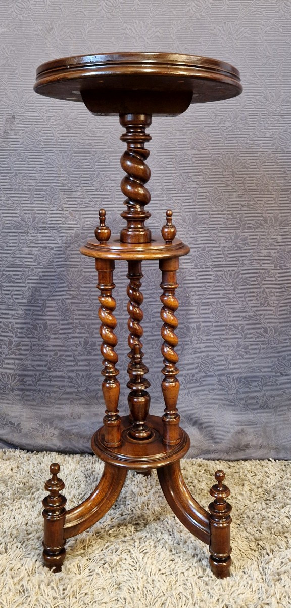 Table d'Appoint/Sellette en acajou début XXe-photo-5