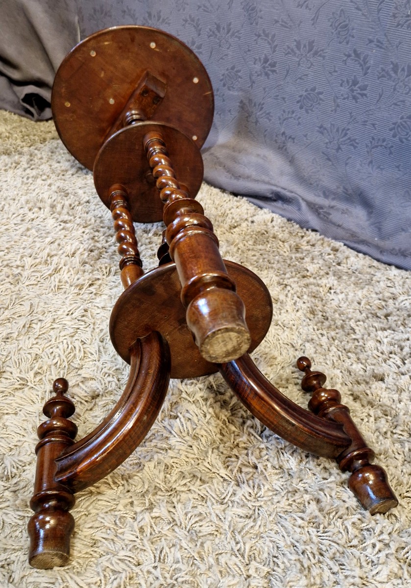 Table d'Appoint/Sellette en acajou début XXe-photo-6