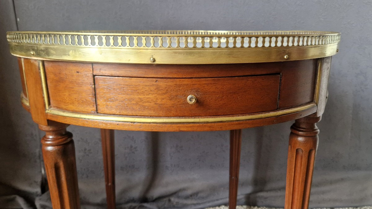 Early 19th Century Mahogany Bouillotte Table-photo-2