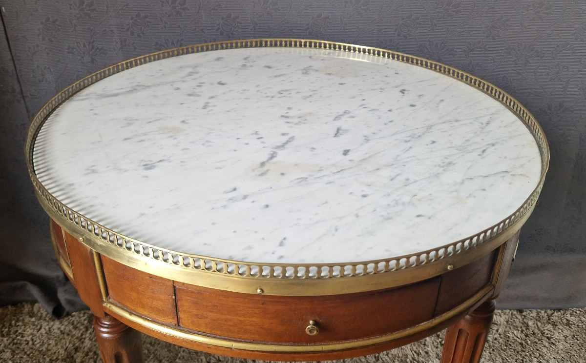 Early 19th Century Mahogany Bouillotte Table-photo-3