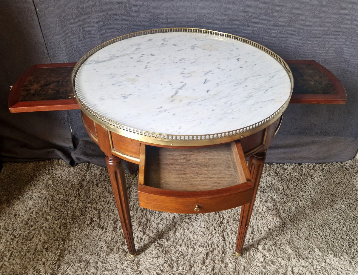 Early 19th Century Mahogany Bouillotte Table-photo-4
