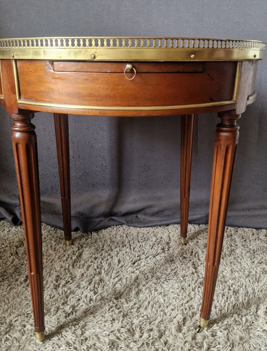 Early 19th Century Mahogany Bouillotte Table-photo-5