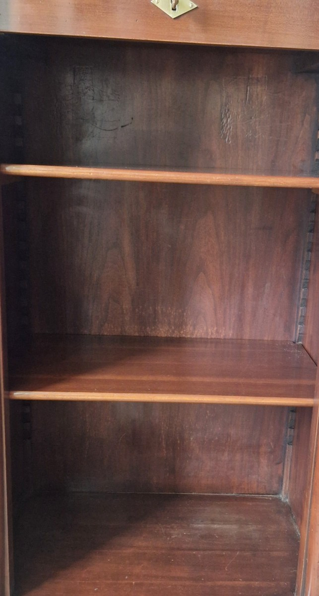 Bibus Mahogany Bookcase In The 20th Century Empire Style-photo-5