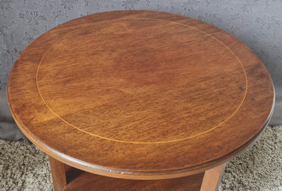 Small 20th-century Mahogany Side Table-photo-2